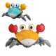 Sound and light electric automatic sensor escape crab children's educational toy that can crawl and walk and clip Internet celebrity hot model