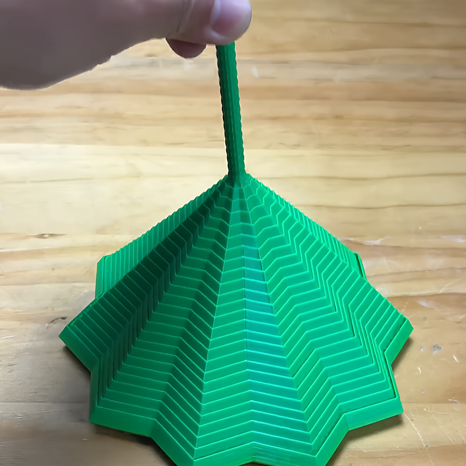 新款3D打印八边形手柄螺塔魔幻几何立体桌面螺旋儿童解压跨境玩具 - 图2