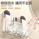 Suction cup toothbrush storage rack without punching bathroom brushing cup with handle and mouthwash cup rack wall-mounted toothbrush holder