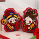 Wedding wedding doll pillow, a pair of wedding room decoration press bed, golden boy and jade girl doll, bride's dowry, high-end doll