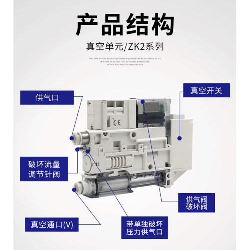 真空发生器ZK2G10K5AL/CL-08 15 07K5EL/HL-06 ZK2G12K5NL2-06 08 - 图1