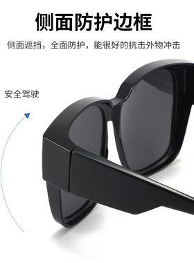 墨镜防紫外线开车专用偏光套镜
