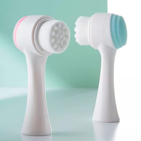 Manual facial pore cleaning facial brush soft bristle brush