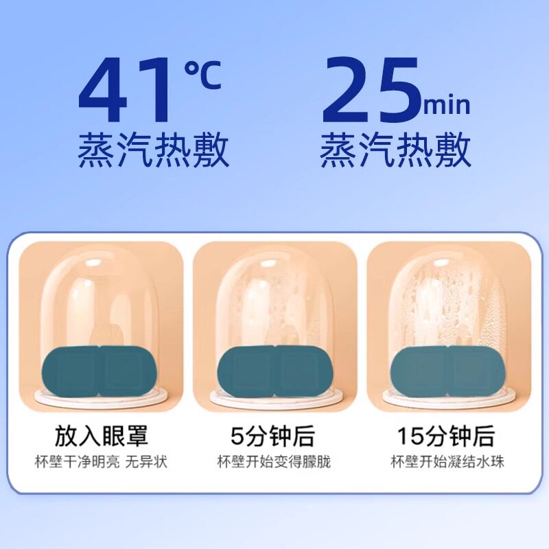 叶黄素蒸汽眼罩热敷睡觉遮光男女学生睡眠护眼发热眼贴