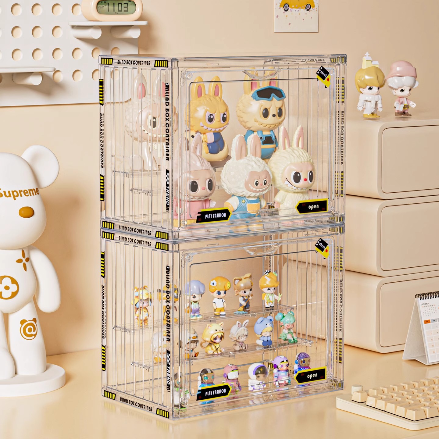 Blind box storage display stand transparent dustproof