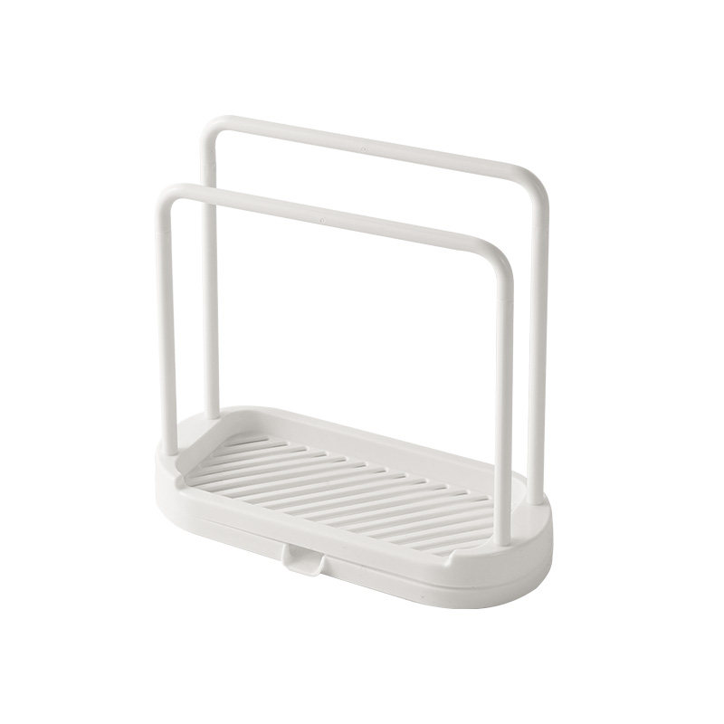 抹布架台面厨房用品置物架免打孔家用海绵收纳沥水架百洁布挂架子