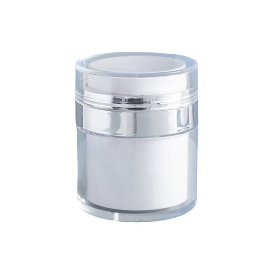 Portable push-type vacuum facial cream bottle