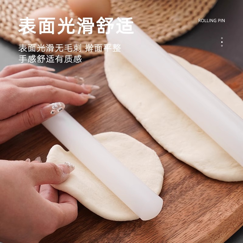 擀面杖家用食品级烘培滚轴不粘面大号饺子皮神器赶干捍压杆面棒棍-图2