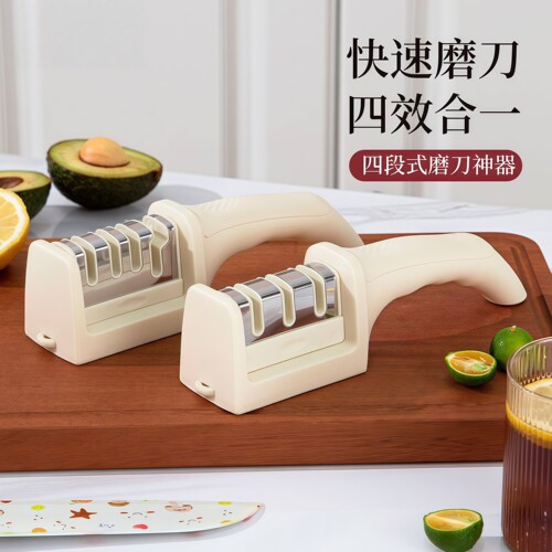 多功能磨刀神器磨刀石家用菜刀精磨商用快速磨刀器工具开刃四合一 - 图0
