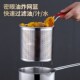 Fried skewers pot with strainer stainless steel household deep fryer