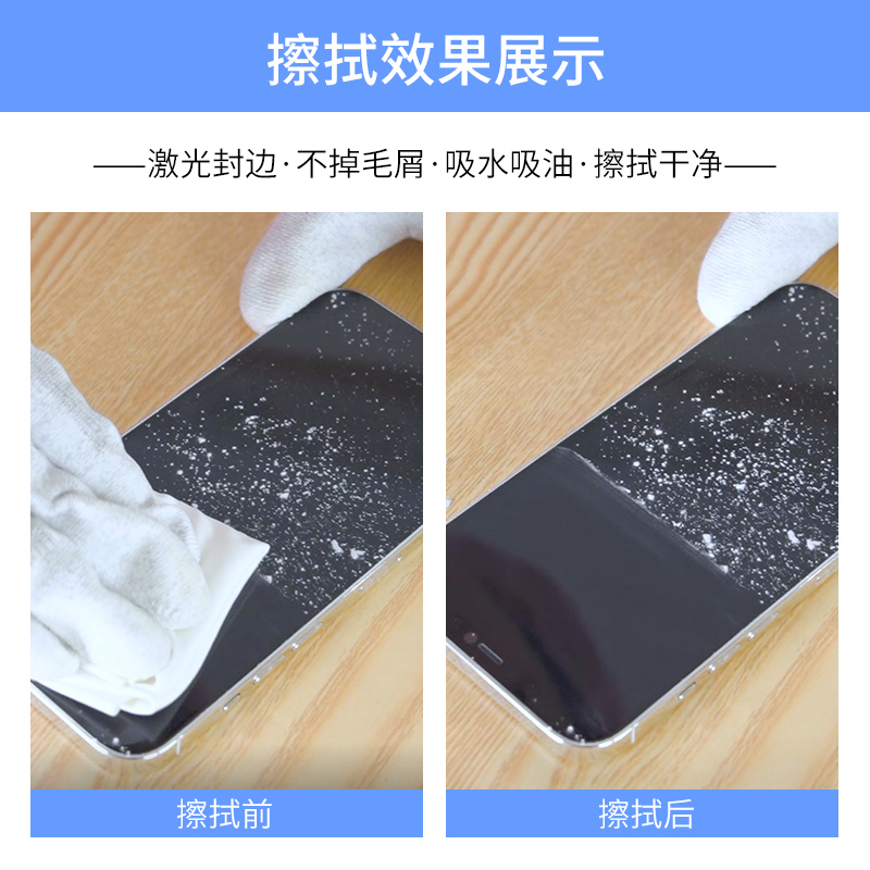 超细无尘布工业擦拭布实验室防静电无纺布手机屏幕维修贴膜清洁布-图1