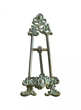 优选法式复古欧式赏盘架q/铸铁西洋仿古董盘架画架相框架支撑架展