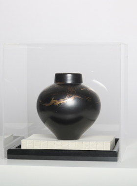 优选新中式e红色陶瓷亚克力展示盒高端设计师样板间玄关售楼处酒