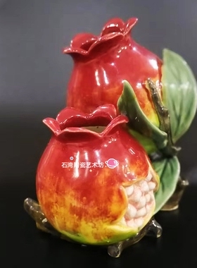 多子多福礼盒门厅喜庆石湾陶瓷