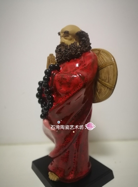 达摩石湾公仔陶瓷佛像