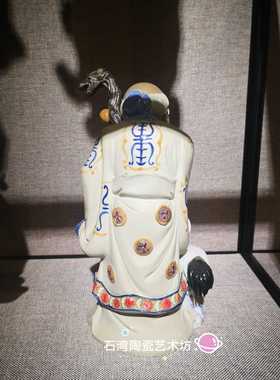 陶瓷寿星公佛像仙鹤摆件