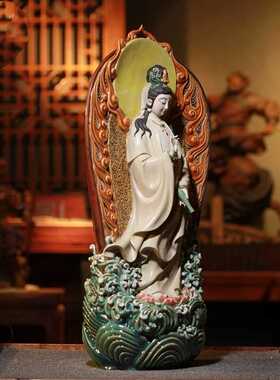 观音菩萨大师手工供奉风水摆件