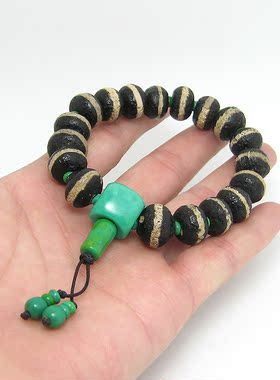 特价一线天珠隔片玛瑙男女手串