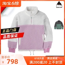 Burton Burton 2021 new veneers ski sleeve head grip suede jacket cotton T woman 220301