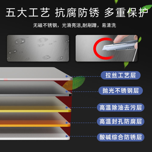 60x60公分70x50厘米120/180x80不锈钢桌子餐馆饭店厨房打荷工作台 - 图1