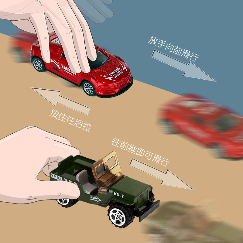 小汽车回力惯性工程各类仿真玩具车 msj美澌嘉惯性/回力/滑行玩具