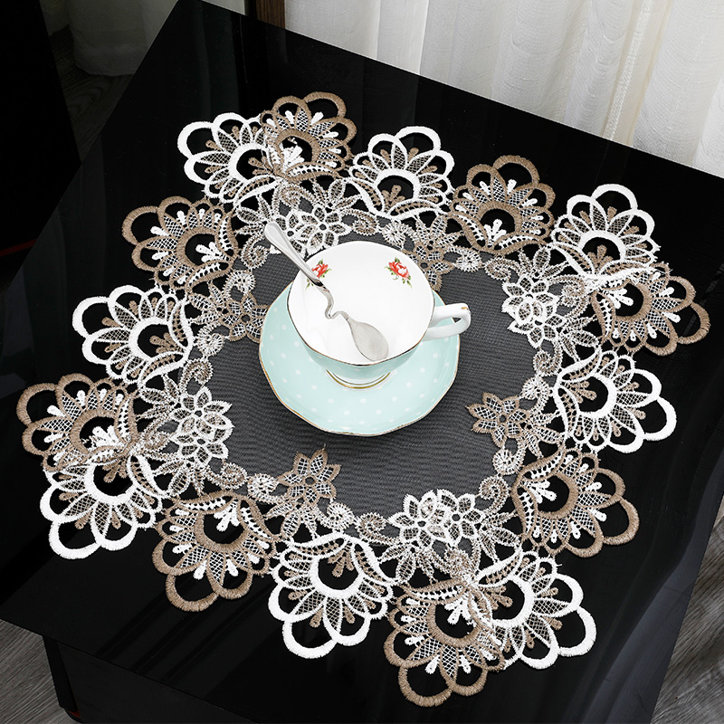 茶几垫桌布角几桌布小桌垫台灯垫多用巾电器床头柜盖巾欧式盘垫巾 - 图0