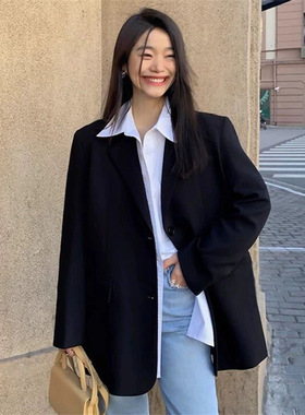 Grey mini suit jacket for women's casual suit灰色小西装外套