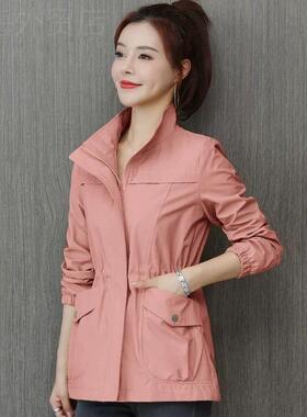 Windbreaker women's spring coat女士春秋款外套显瘦小个子风衣