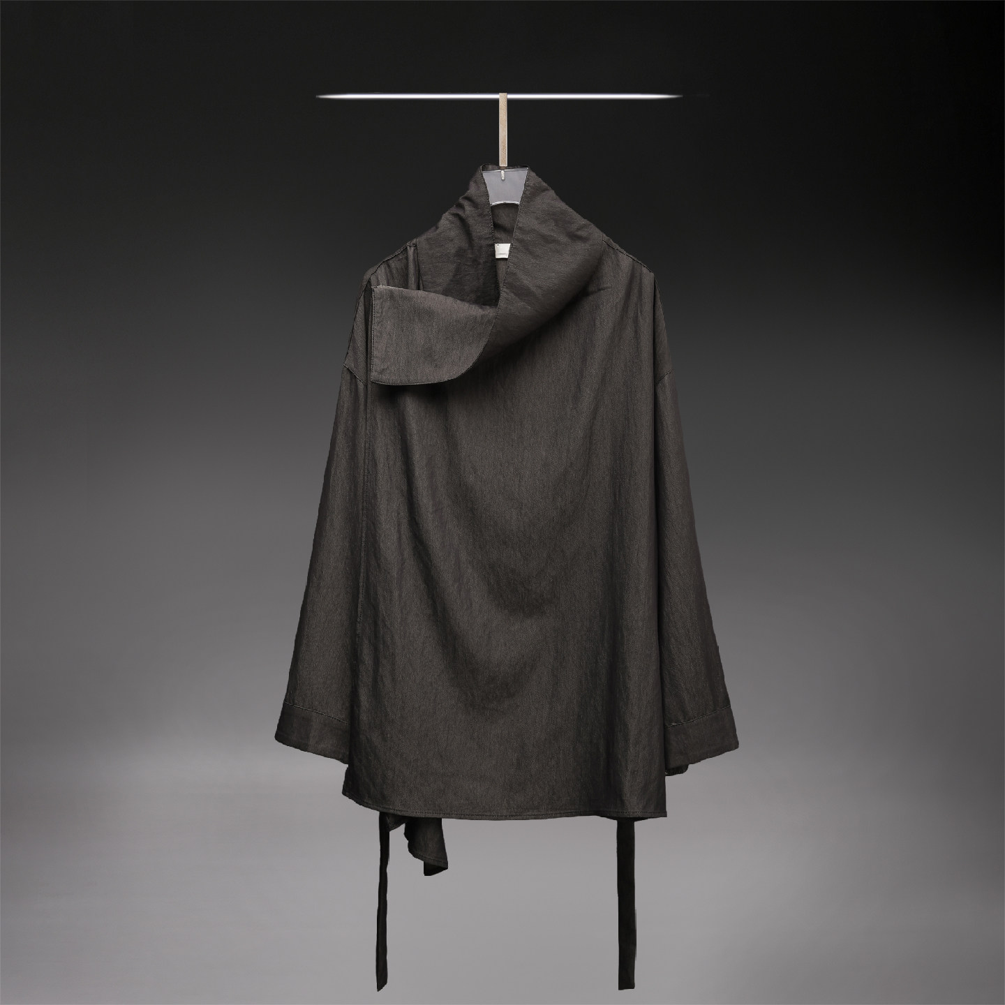 暗黑系山本风不对称设计感立体剪裁长袖宽松开衫阔腿裤男士套装潮,淘宝优惠券,粉丝福利购,淘宝优惠卷