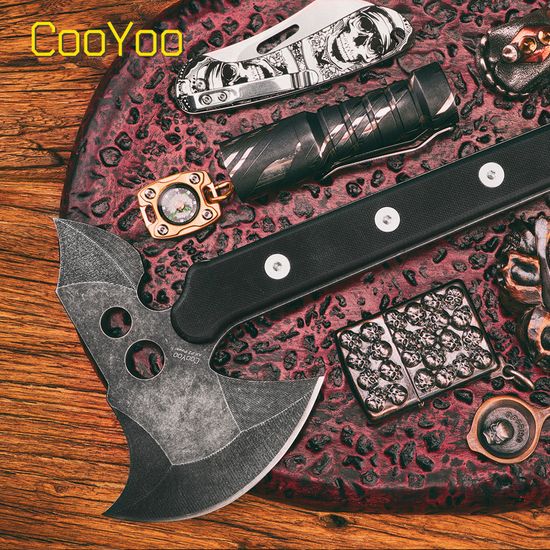 CooYoo AX-P2 Power战术斧Herman签名版户外野营斧头消防工具斧子 - 图0