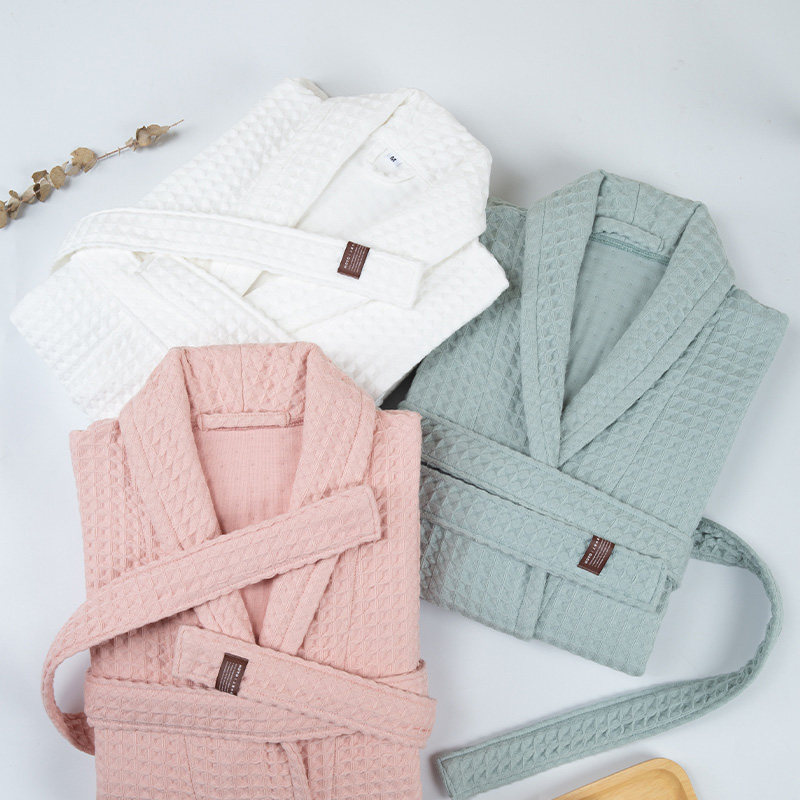 日本hoyo和颜纯棉毛巾料长款浴袍 HOYO浴裙/浴袍/浴衣