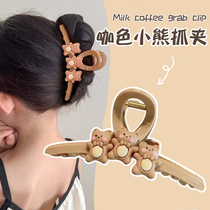 2023 new children catch clip woman cute little bear hair clip little girl rear brain spoon clip head decorated with shark clip