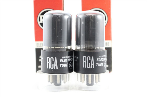 精选配对50年代全新美国原盒RCA 6SN7/6N8P/5692喷碳6sn7电子管 - 图0