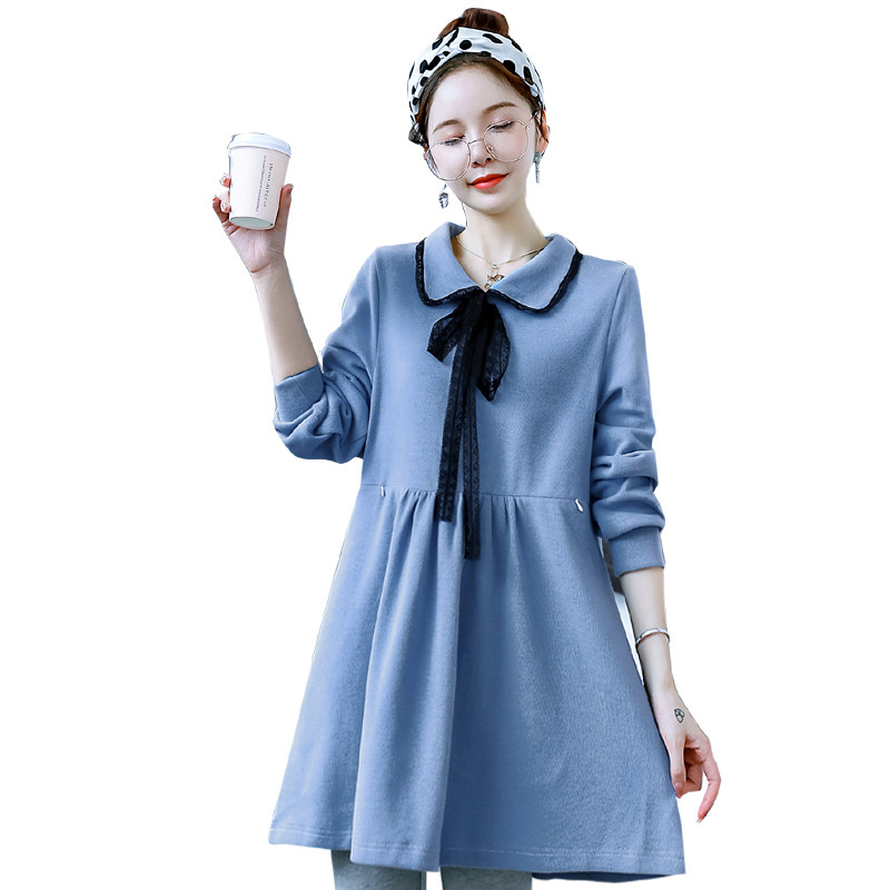 潮妈孕妇秋装连衣裙套装早孕妇裙子 悦叙连衣裙