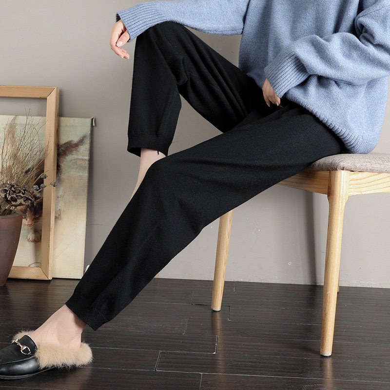 孕妇裤秋季外穿秋冬款九分牛仔裤 悦叙孕妇打底裤