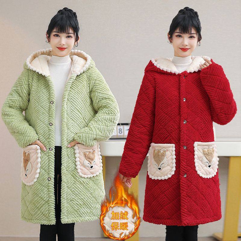 四川省省服女冬季加绒加厚网红洋气棉衣上班穿中长款妈妈围裙罩衣,淘宝优惠券,粉丝福利购,淘宝优惠卷