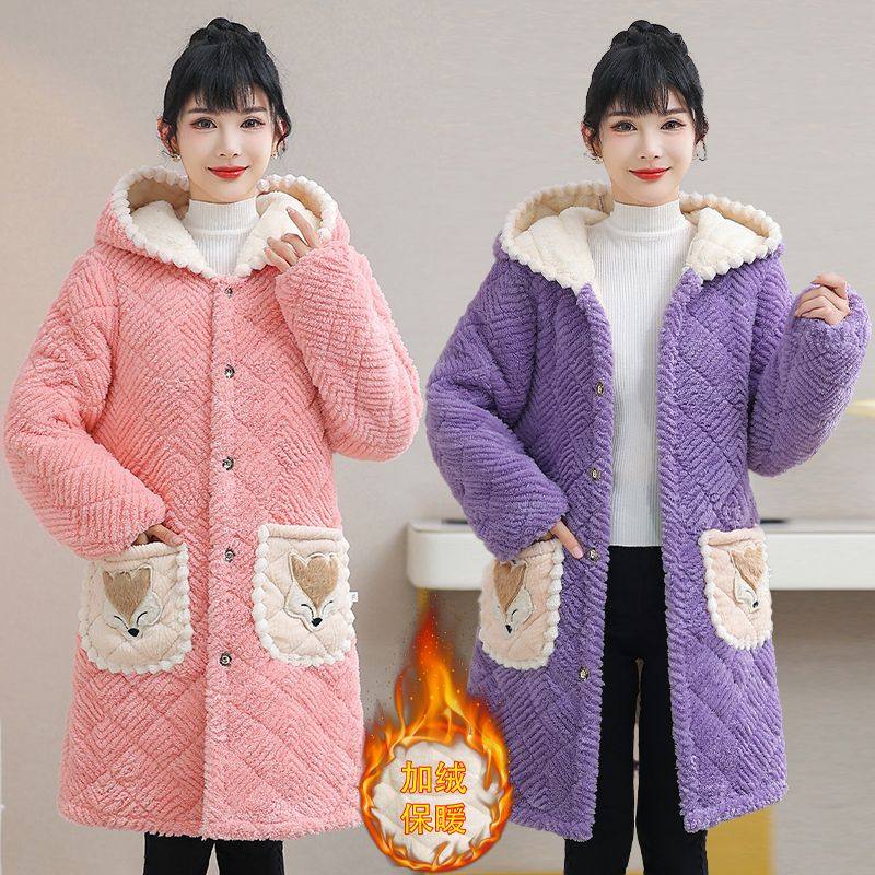 四川省省服女冬季加绒加厚网红洋气棉衣上班穿中长款妈妈围裙罩衣,淘宝优惠券,粉丝福利购,淘宝优惠卷