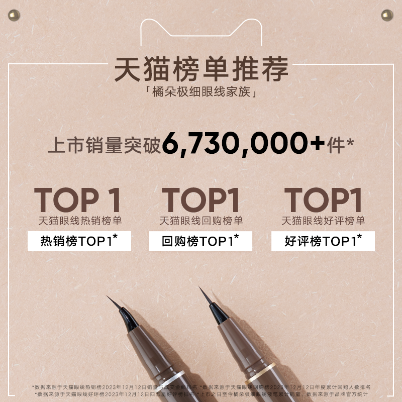 Judydoll橘朵精雕眼线液笔胶笔防水防汗速干持久不晕染棕色点痣笔,淘宝优惠券,粉丝福利购,淘宝优惠卷