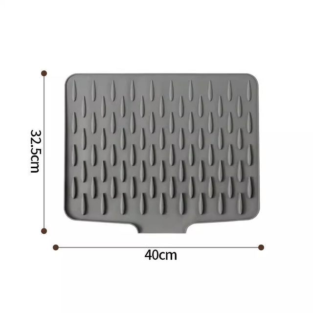 Silicone drain pad sink diversion kitchen fruit and vegetable bowl and dish filter water drying pad household countertop pot pad heat insulation pad