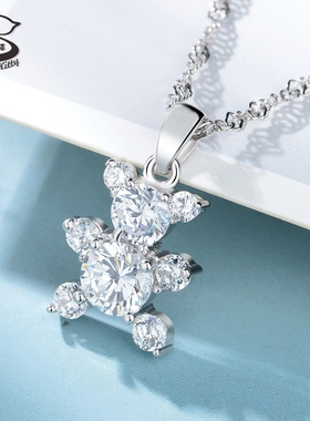 bebekitty纯银项链儿童学生吊坠