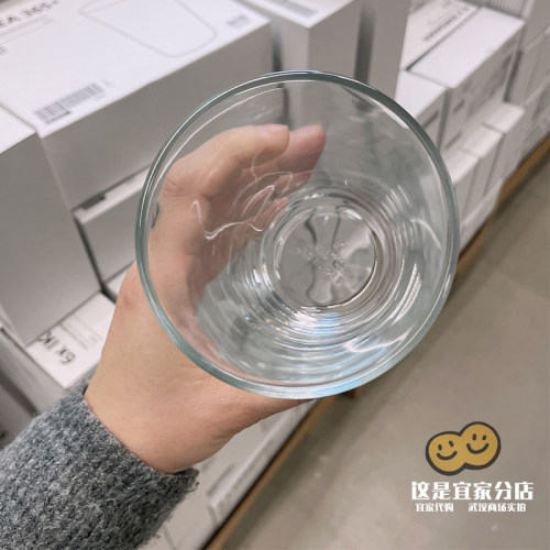 包邮宜家代购IKEA365+透明玻璃杯家用杯大容量450ml茶叶热水杯6个 - 图0