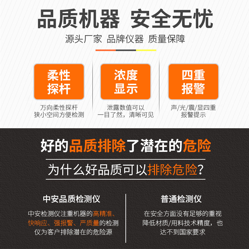 可燃气体检测仪燃气测漏仪天然气检漏仪甲烷煤气瓦斯液化气检测