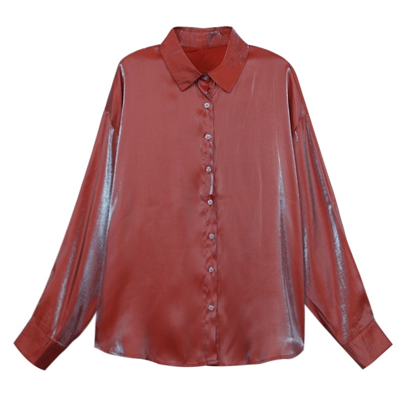 卉菊bf风夏装帅气宽松小翻领女衬衫 卉菊衬衫