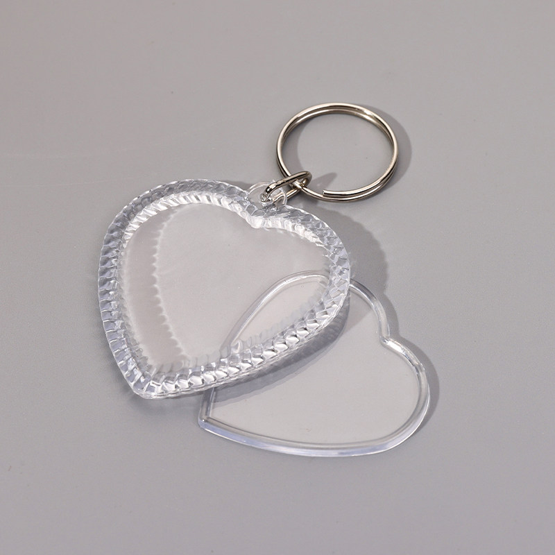 亚克力钥匙扣透明空壳证件照DIY相框挂件明星爱豆照片收藏保护壳,淘宝优惠券,粉丝福利购,淘宝优惠卷