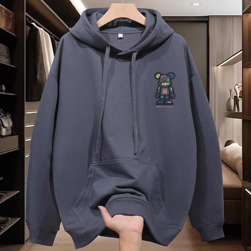 NASA联名连帽卫衣男春秋款oversize美式宽松休闲潮牌情侣加绒外套 - 图3