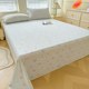 Blue plaid cute puppy printed single piece bed sheet dormitory apartment four season universal pillowcase bed cover breathable mattress cover