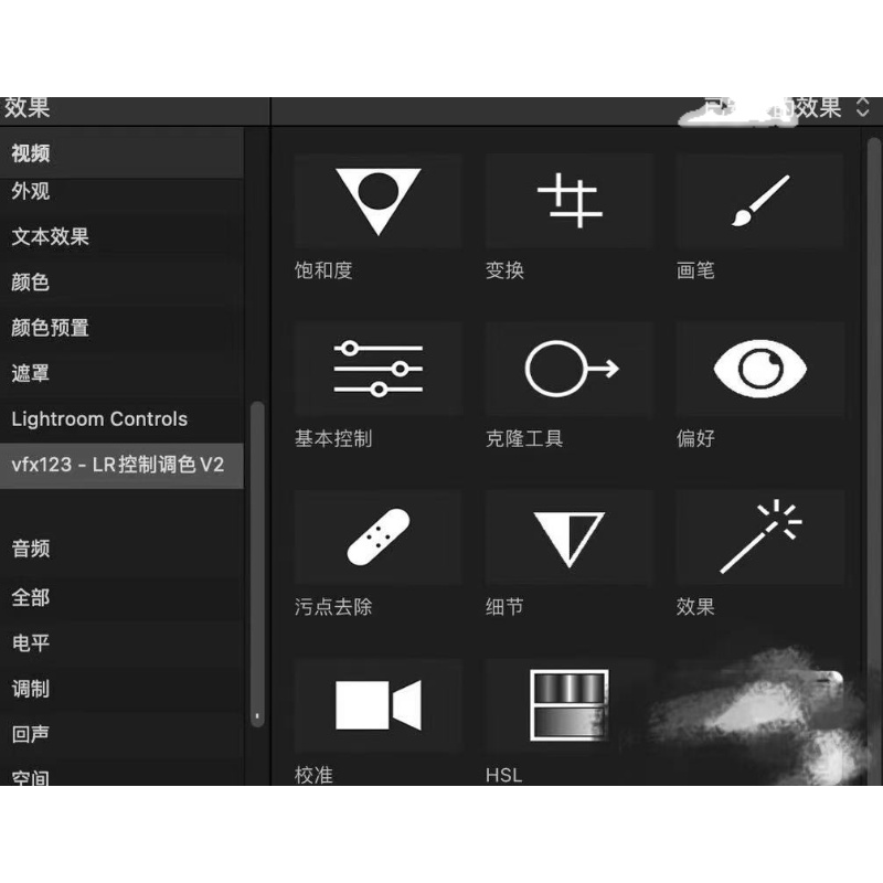 Fcpx插件LightroomControlsV2LR基本变换细节画笔饱和度校准中文 - 图1