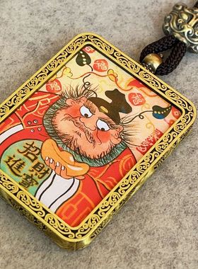 2026爆款钟馗纳福唐卡吊坠厂家十二生肖八大守护神景区佛系纪念品