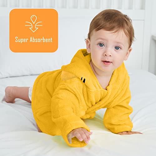 Sunny zzzZZ 2 Pack Unisex Baby Plush Animal Face Robe for 0--图2