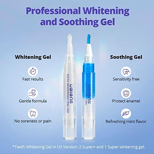 Teeth Whitening Kit  Teeth Whitener with 32X LED Blue Red Li